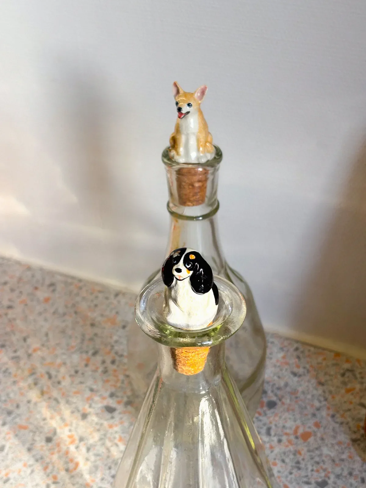 Bouchon de bouteille upcyclé - Chihuahua beige - Image 3
