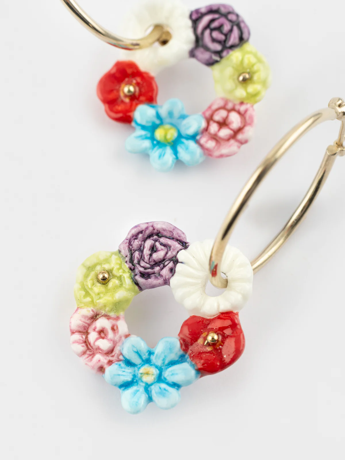 Petites créoles couronne de fleurs - Image 4