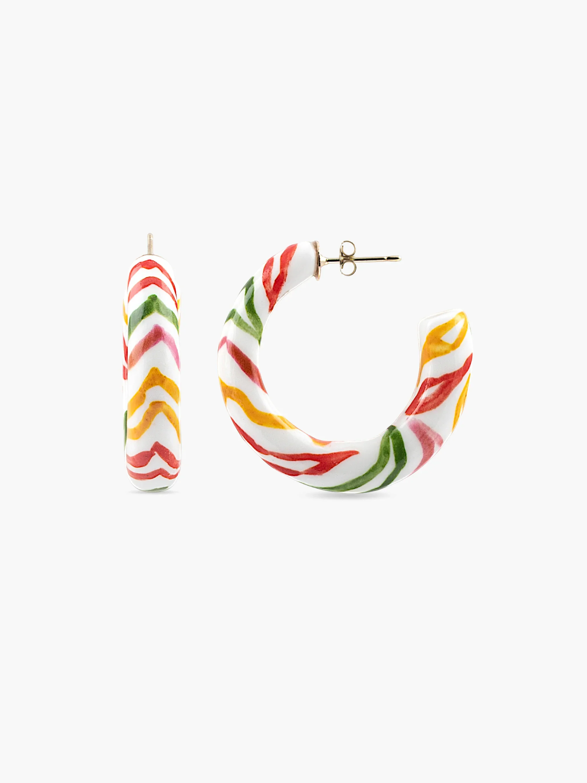Boucles d’oreilles créoles Crazy Tiger