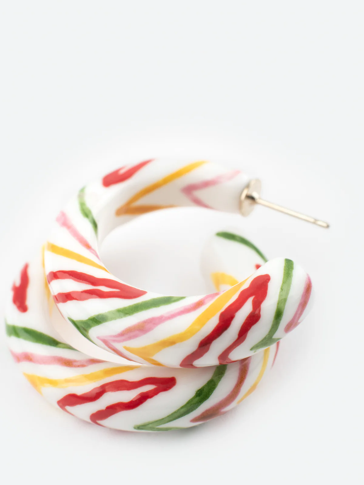 Boucles d’oreilles créoles Crazy Tiger - Image 5
