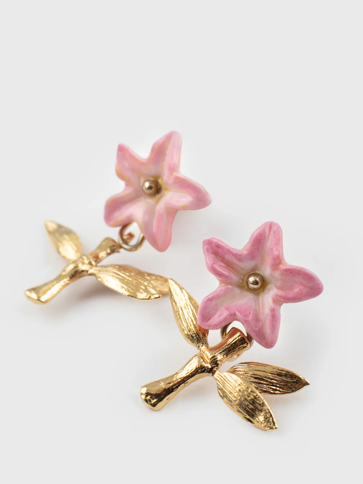 Boucles d’oreilles lys rose - Image 4