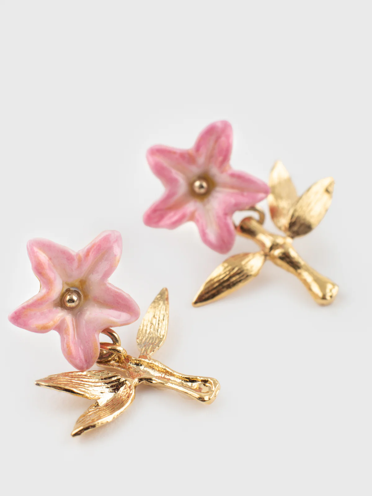 Boucles d’oreilles lys rose - Image 5