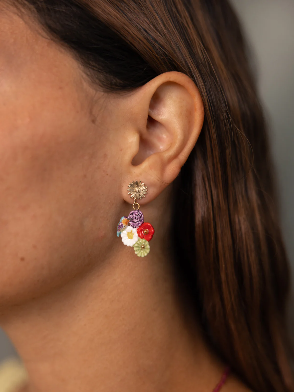 Boucles d'oreilles multifleurs - Image 2