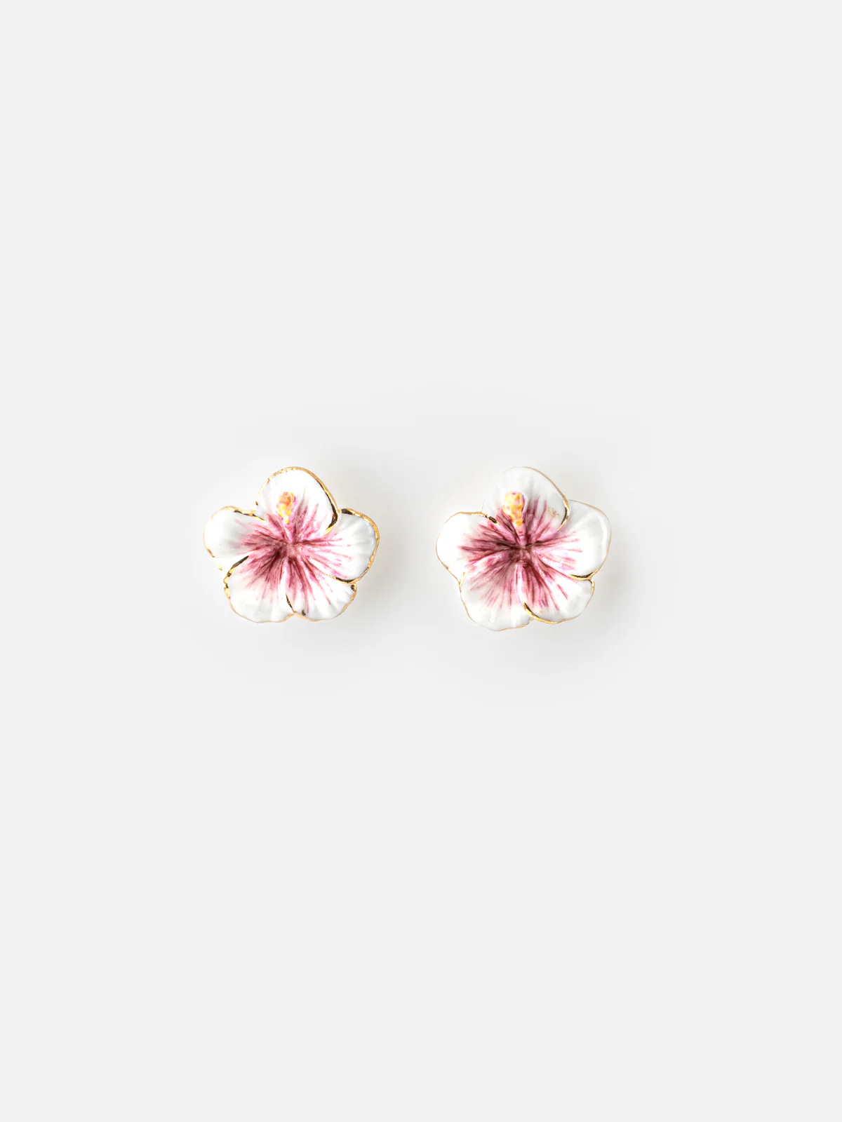 Boucles d'oreilles hibiscus