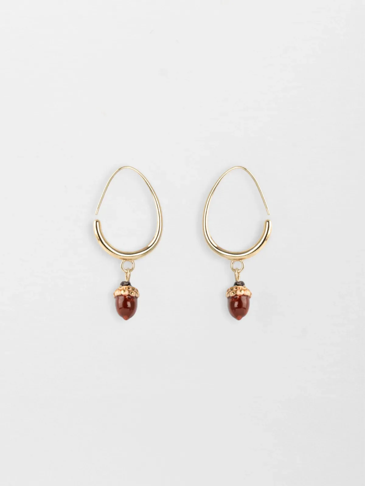 Boucles d'oreilles pendantes gland