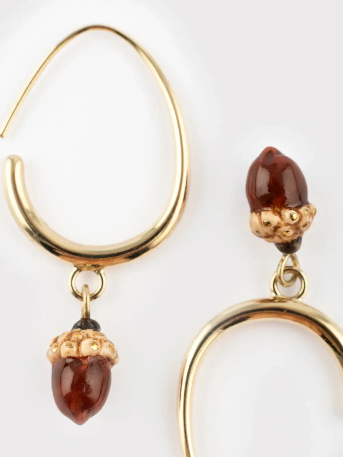 Boucles d'oreilles pendantes gland - Image 3