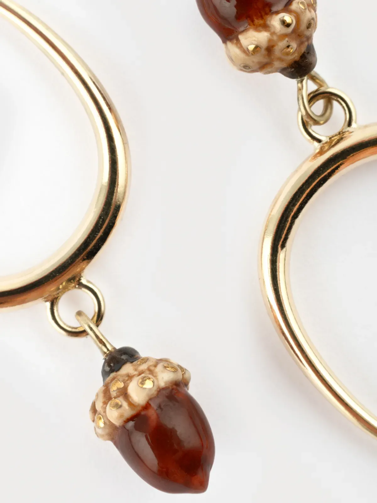 Boucles d'oreilles pendantes gland - Image 4