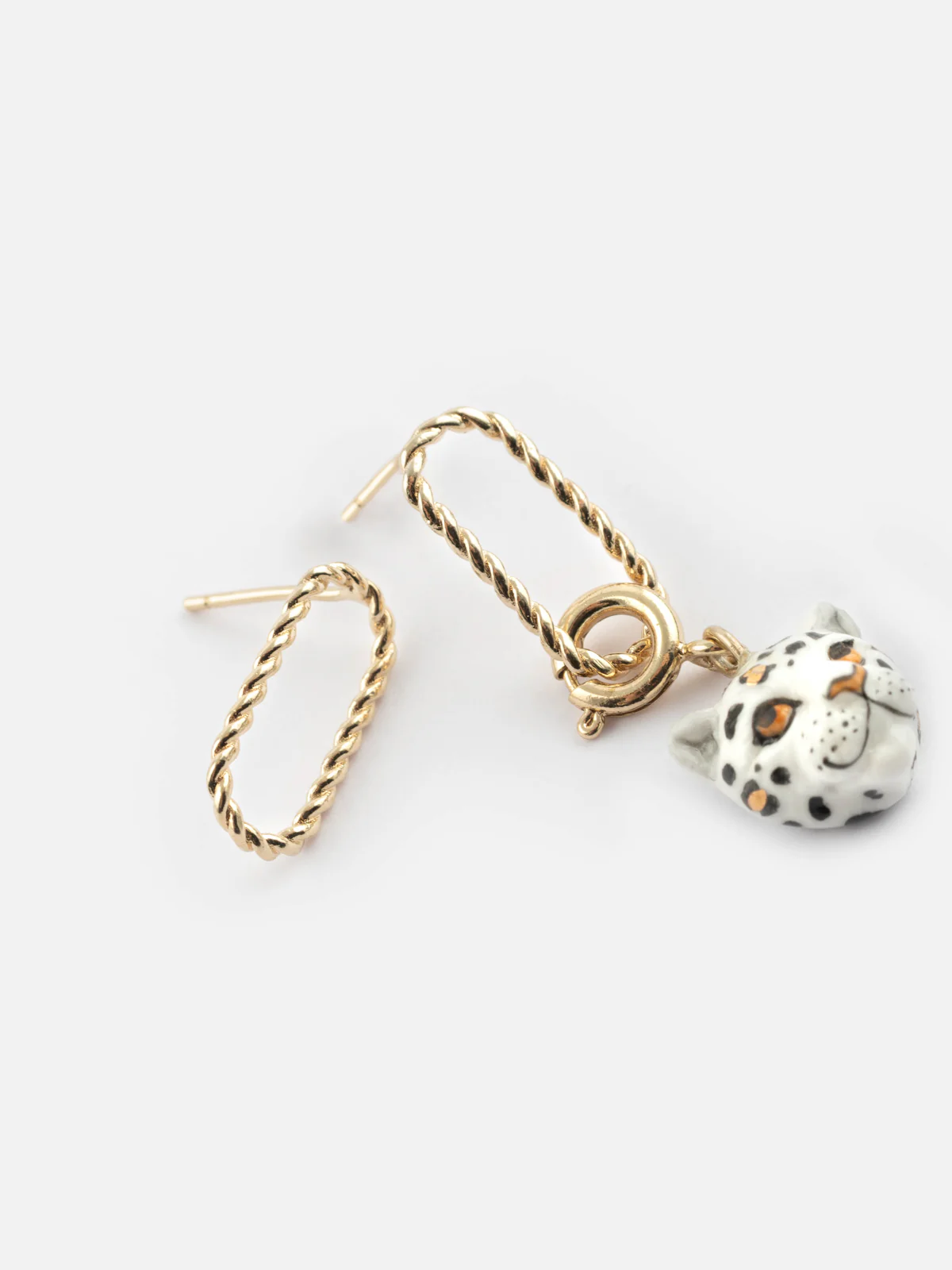 Boucles d'oreilles rectangulaires torsadées personnalisable - Mix and Match - Image 5