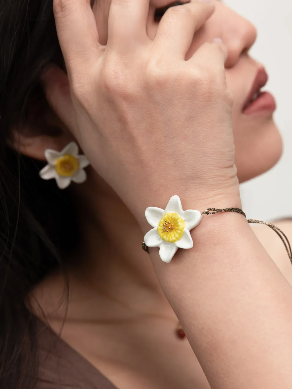 Bracelet cordon irisé Jonquille - Image 2