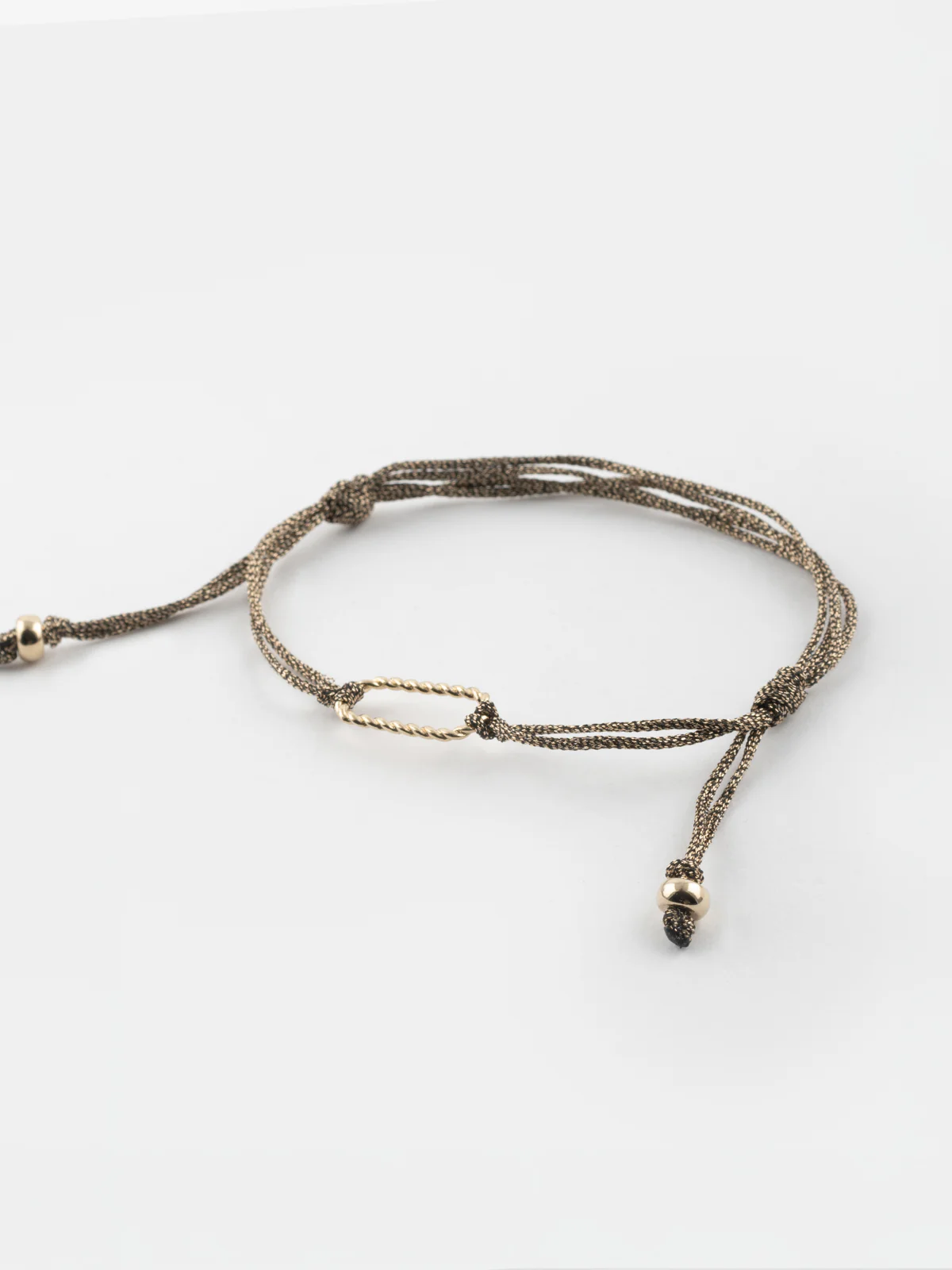 Bracelet cordon doré personnalisable - Mix and Match