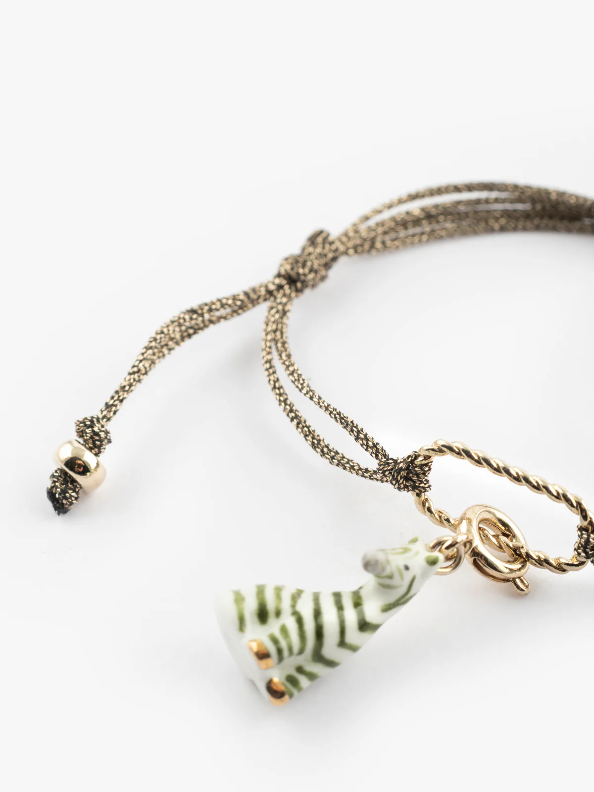 Bracelet cordon doré personnalisable - Mix and Match - Image 2