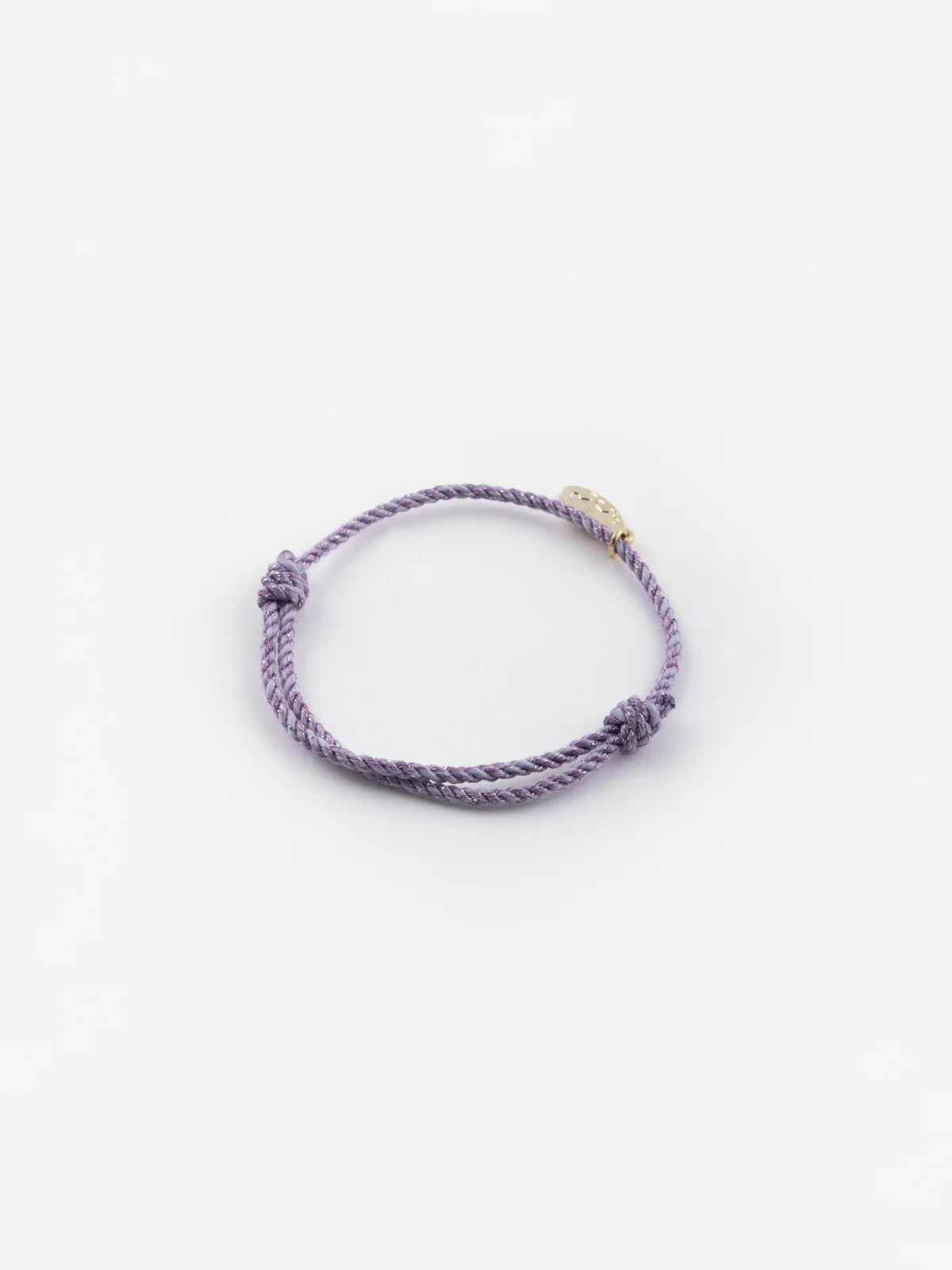 Bracelet cordon violet personnalisable enfant  - Mix and match