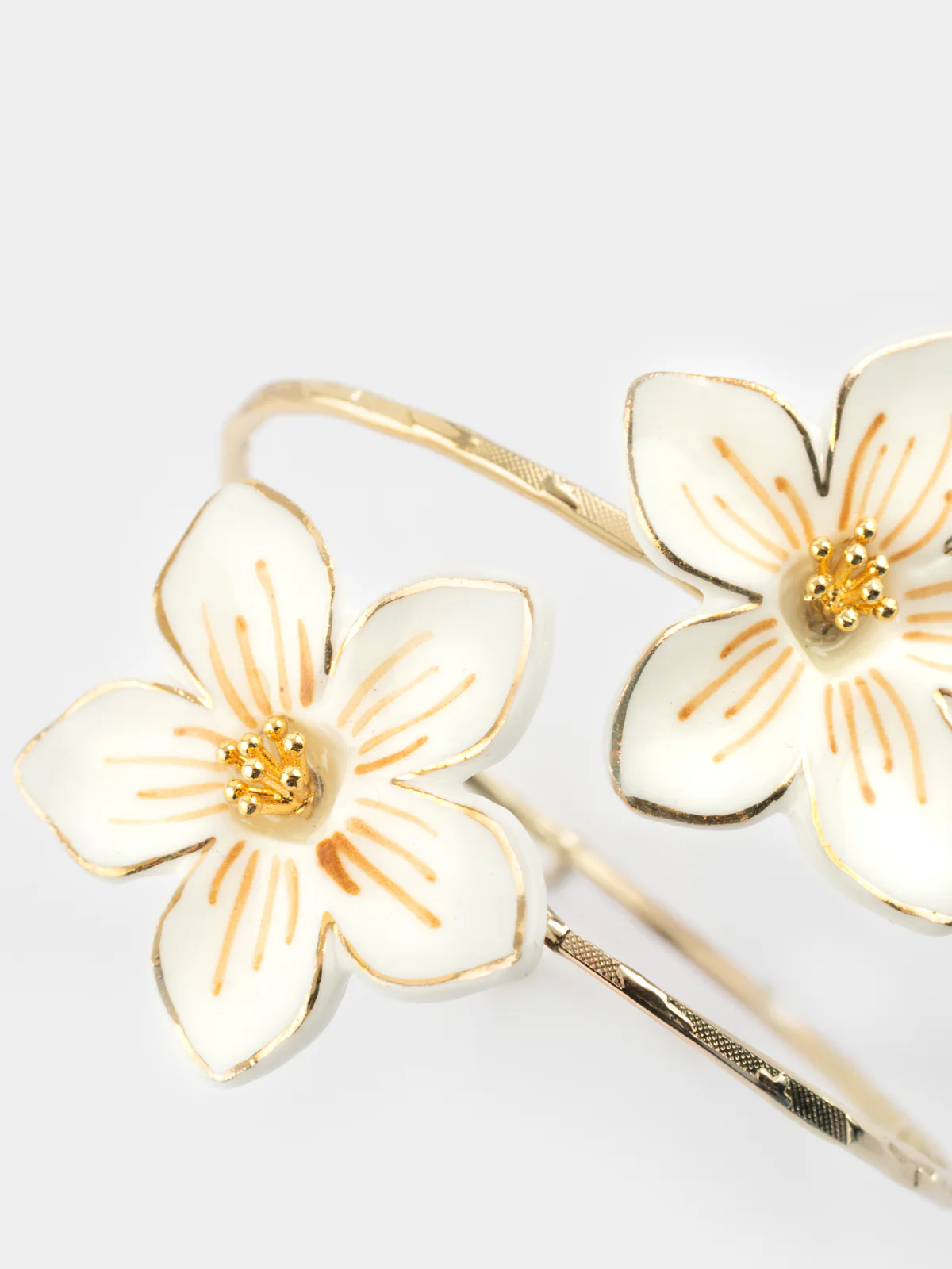 Bracelet maxi FaceToface fleurs blanches - Image 5