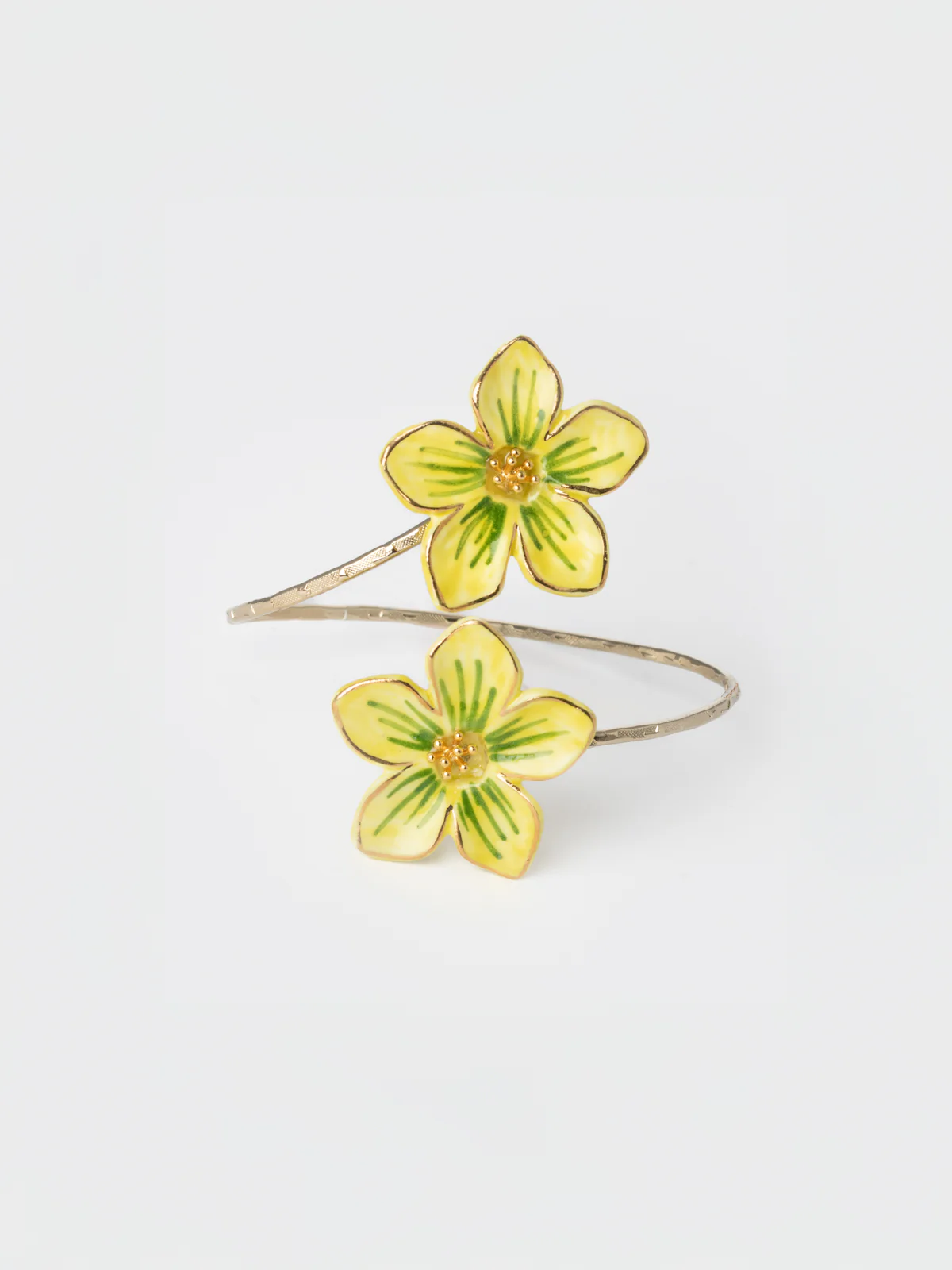 Bracelet maxi FaceToFace fleurs jaunes