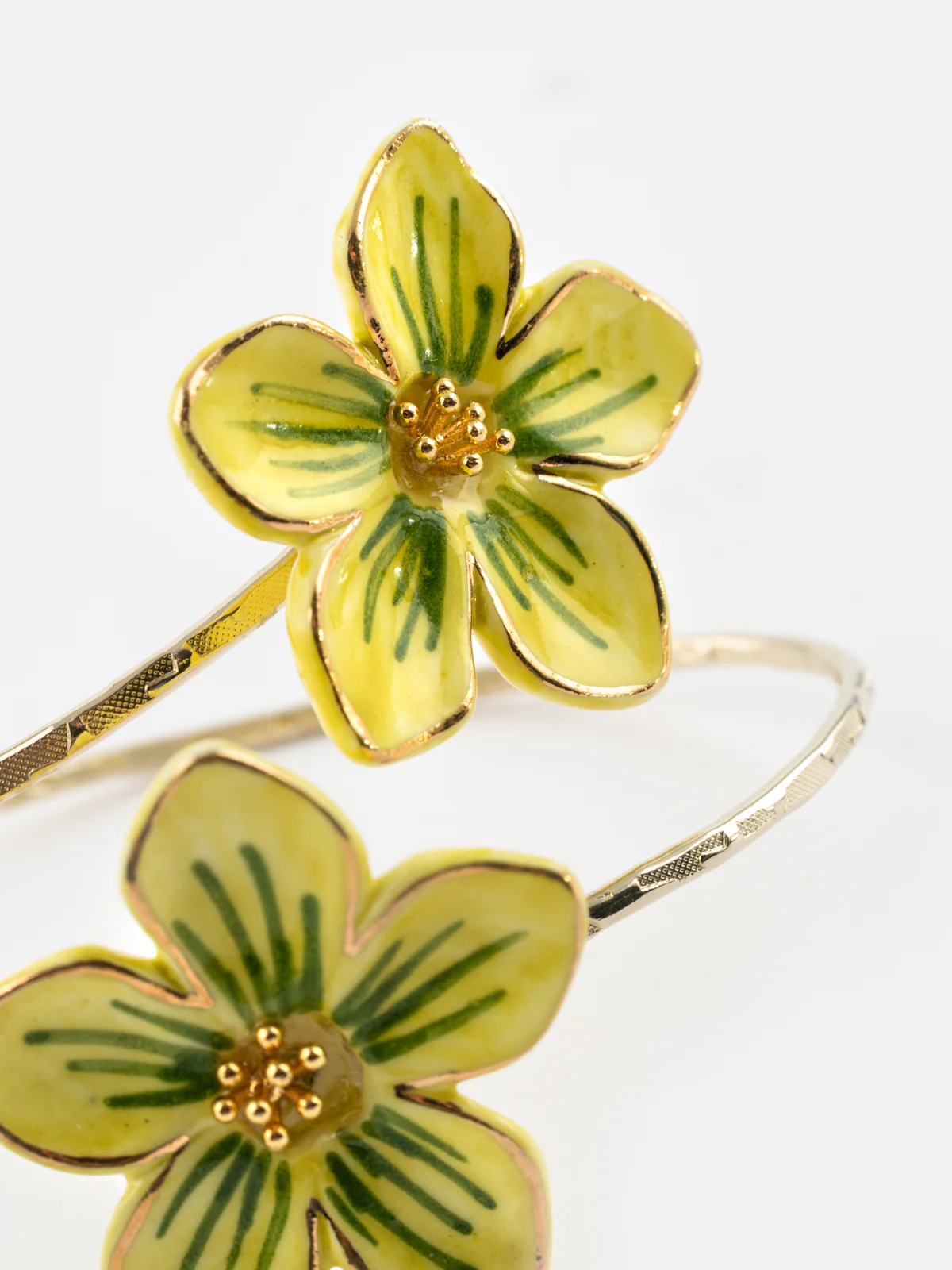 Bracelet maxi FaceToFace fleurs jaunes - Image 3