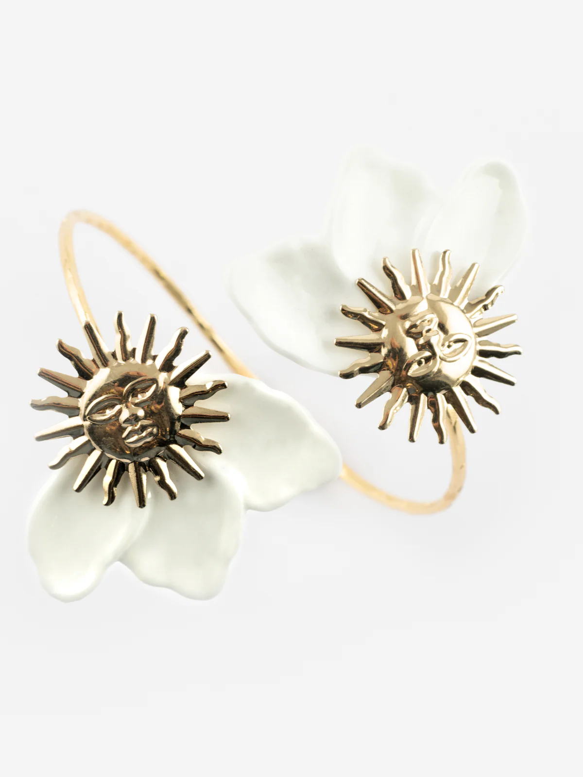 Bracelet maxi FaceToFace soleil blanc - Image 2