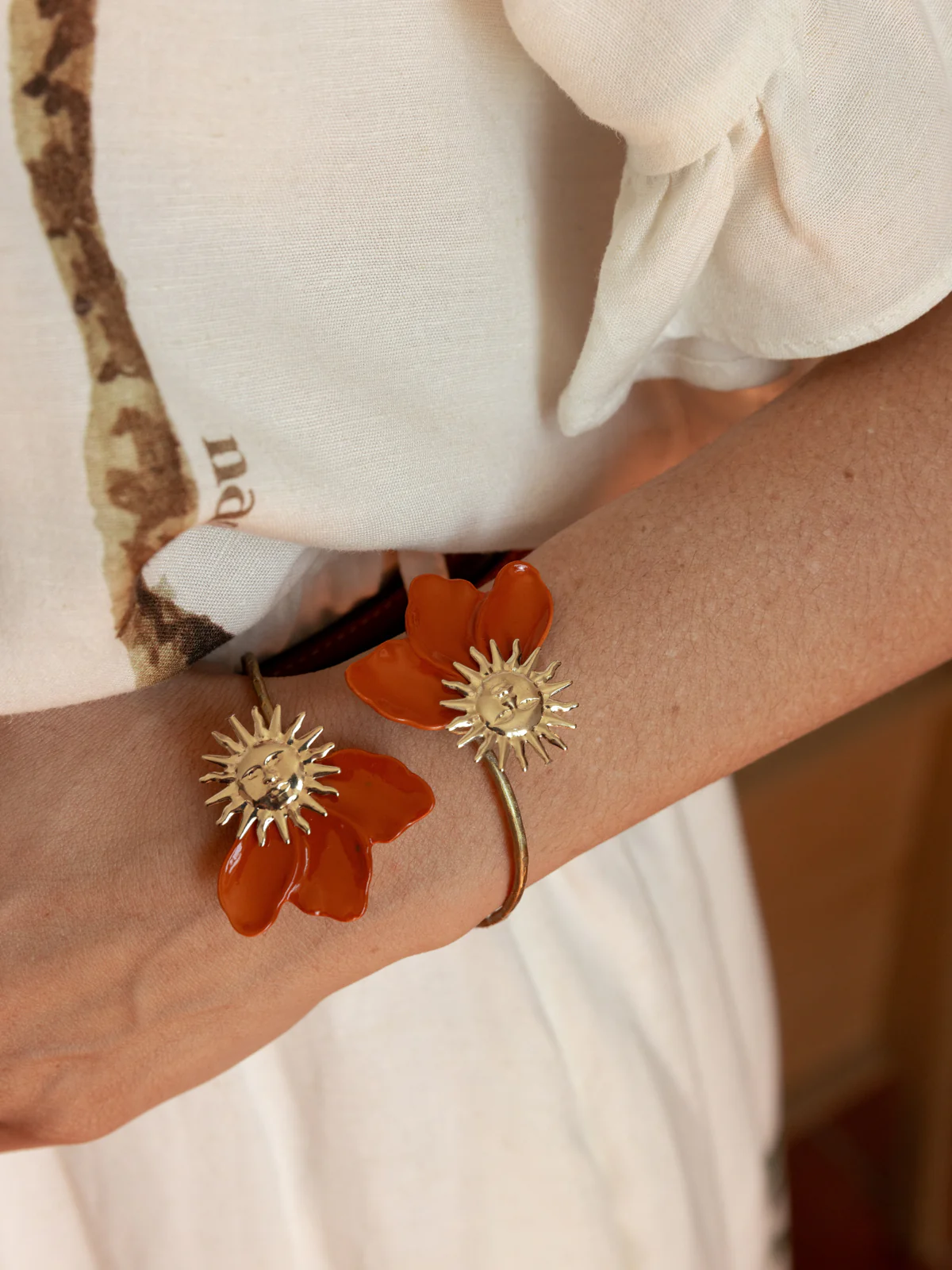 Bracelet maxi FaceToface soleil terracotta - Image 2