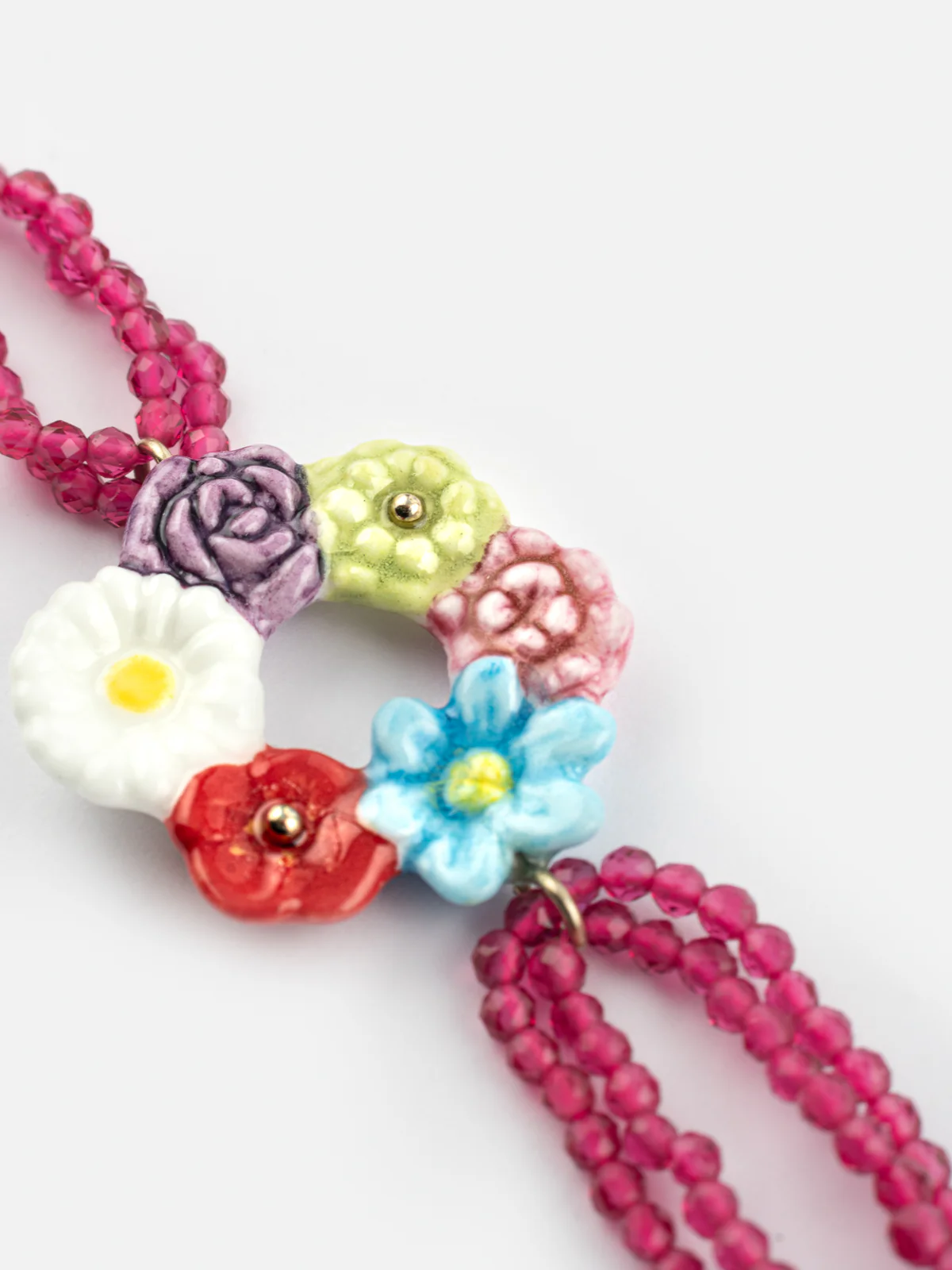 Bracelet perles et couronne de fleurs - Image 3