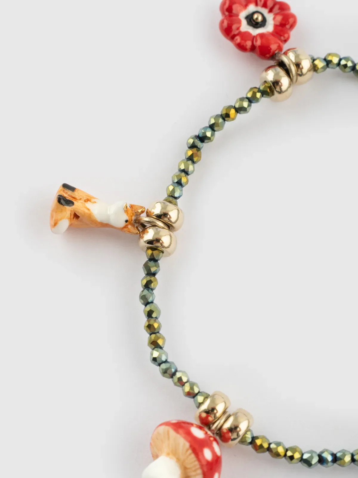 Bracelet forêt et perles d'hématite - Image 6
