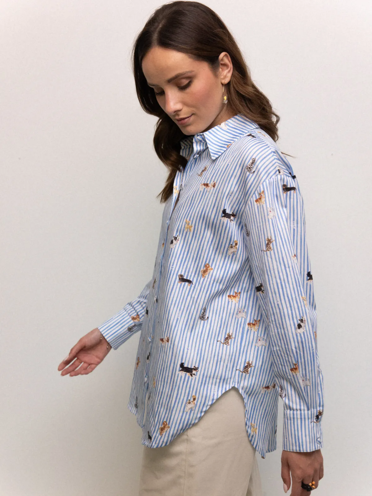 Chemise Oversize rayée - Comme Chiens et Chats - Image 7