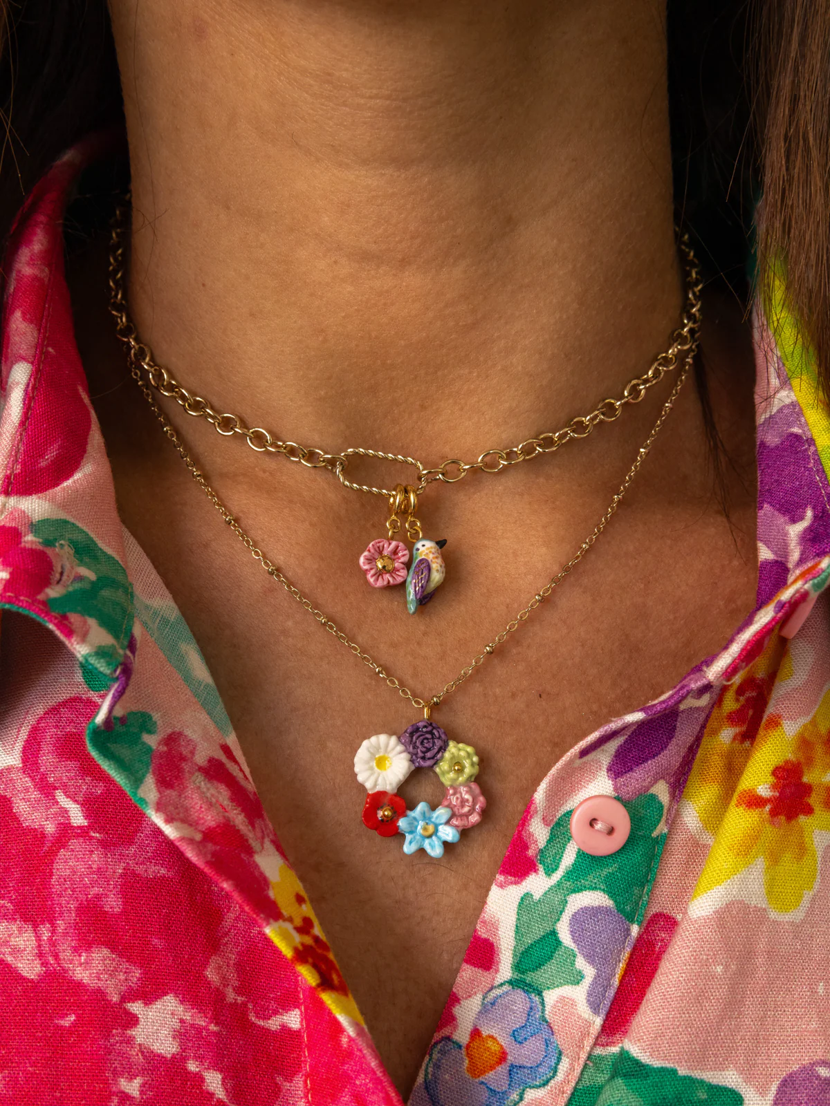 Collier couronne de fleurs - Image 2