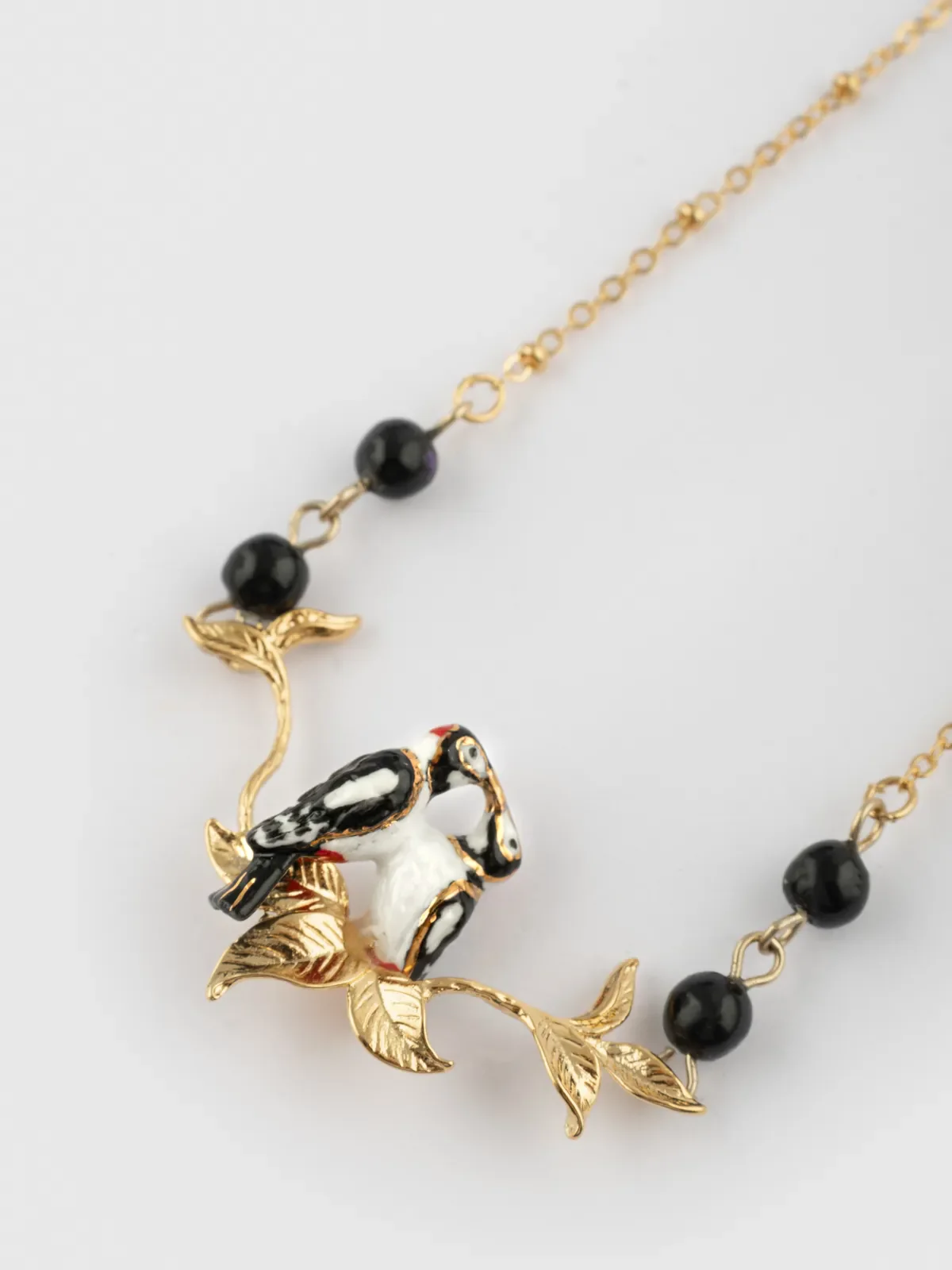 Collier oiseaux Pics Maculés - Image 5