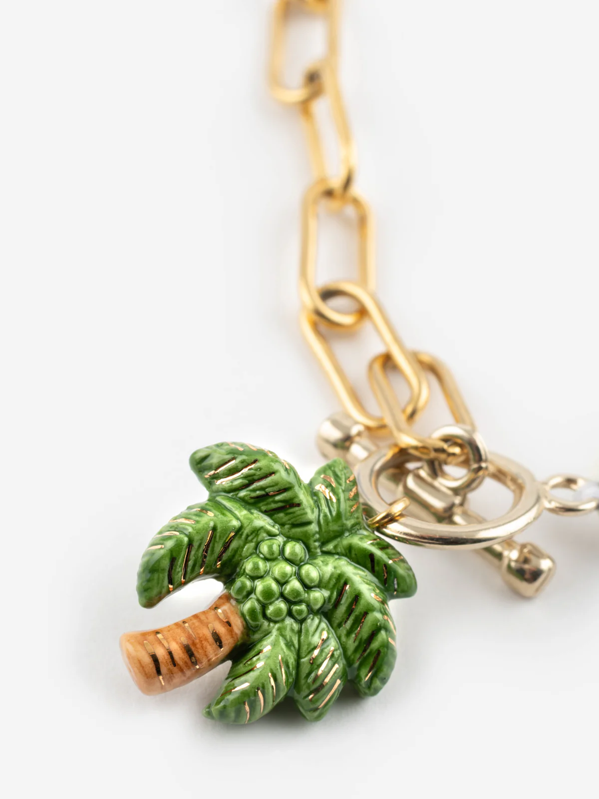 Collier perles et palmier - Image 3