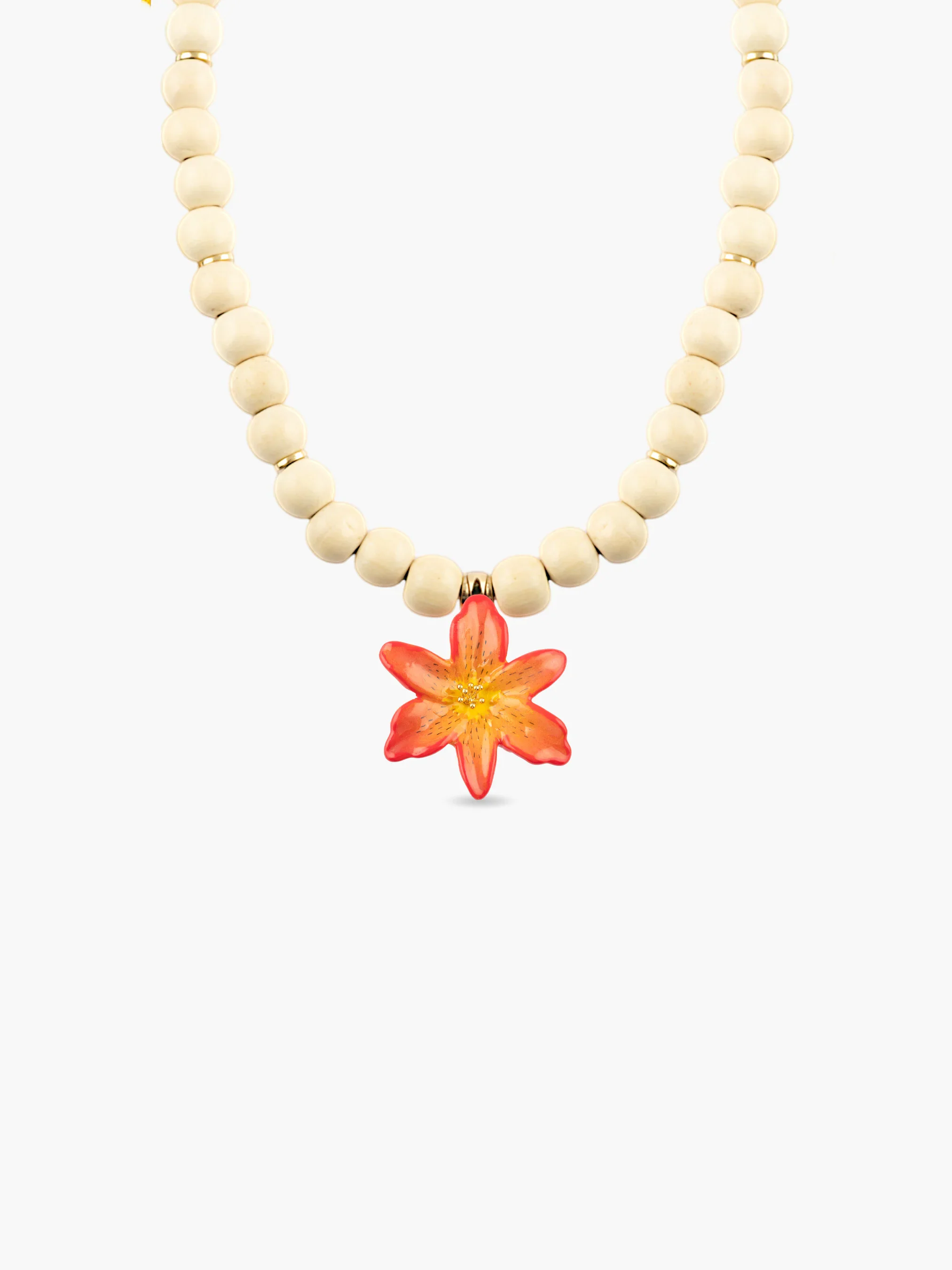 Collier perles Lys Tigrée