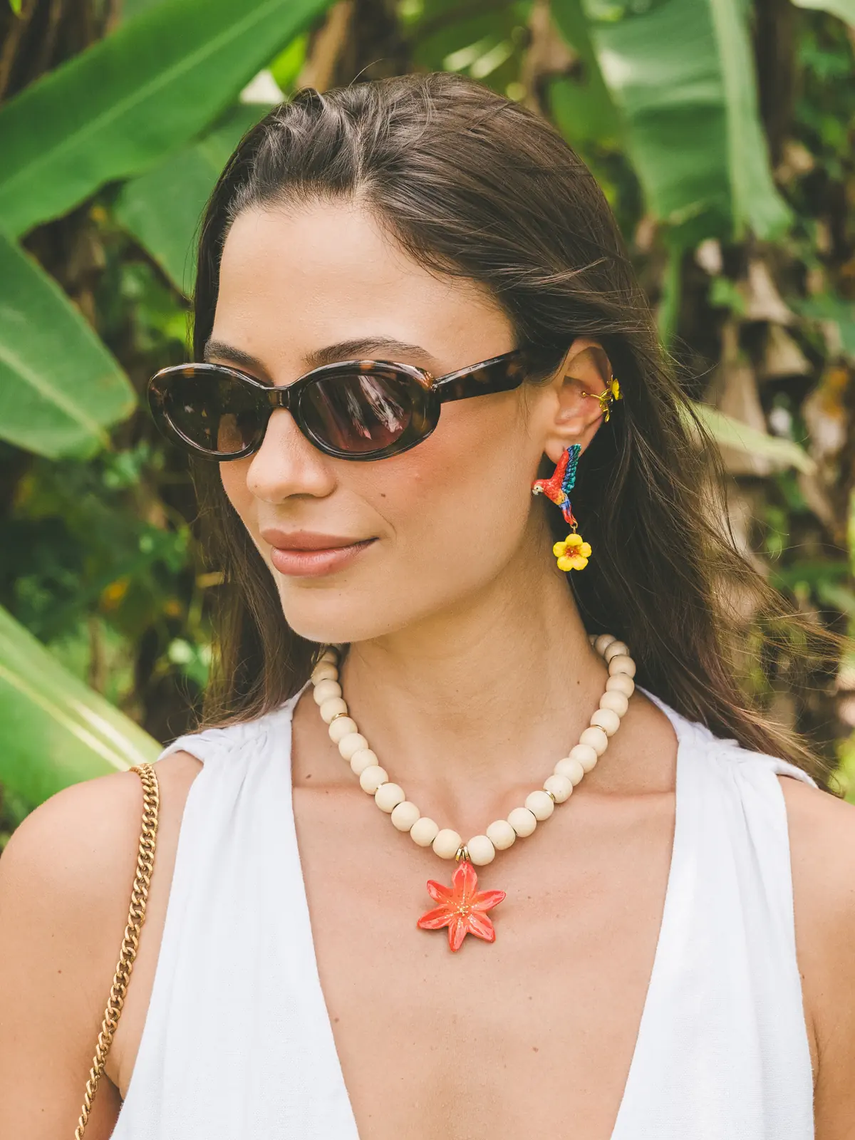 Collier perles Lys Tigrée - Image 2