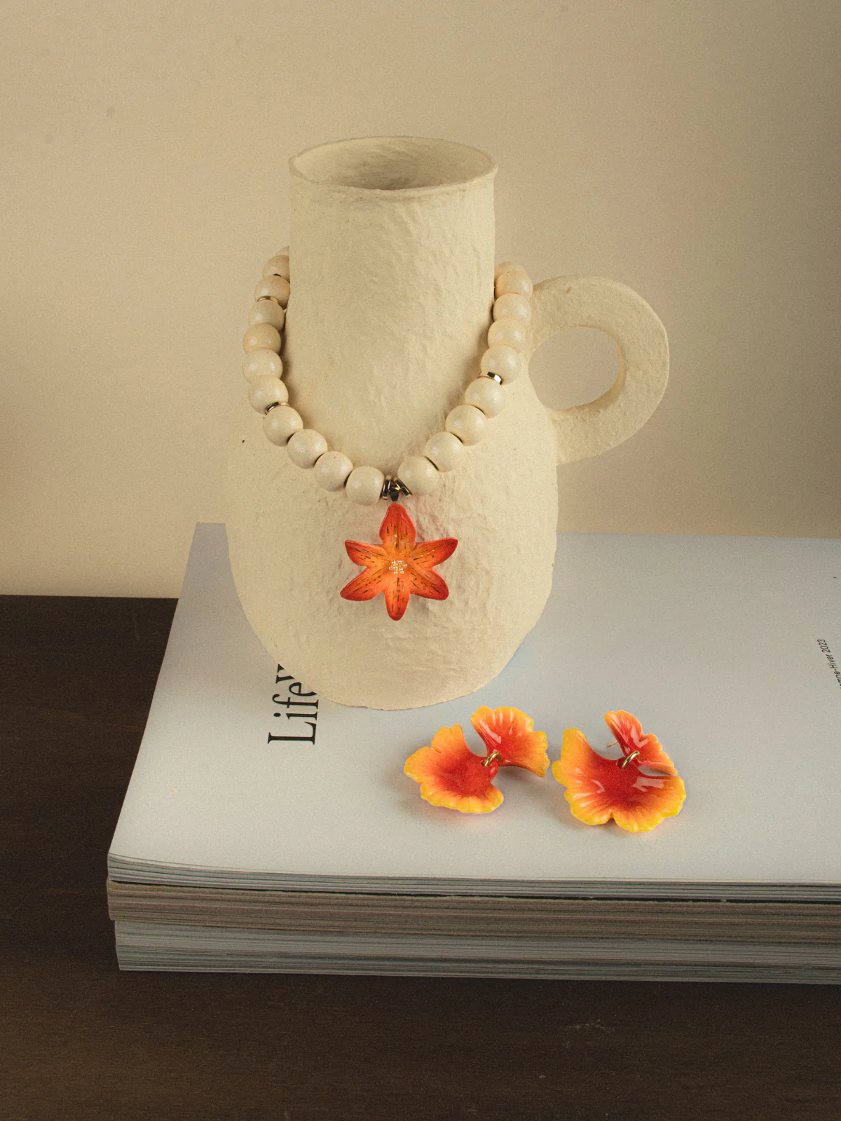 Collier perles Lys Tigrée - Image 8