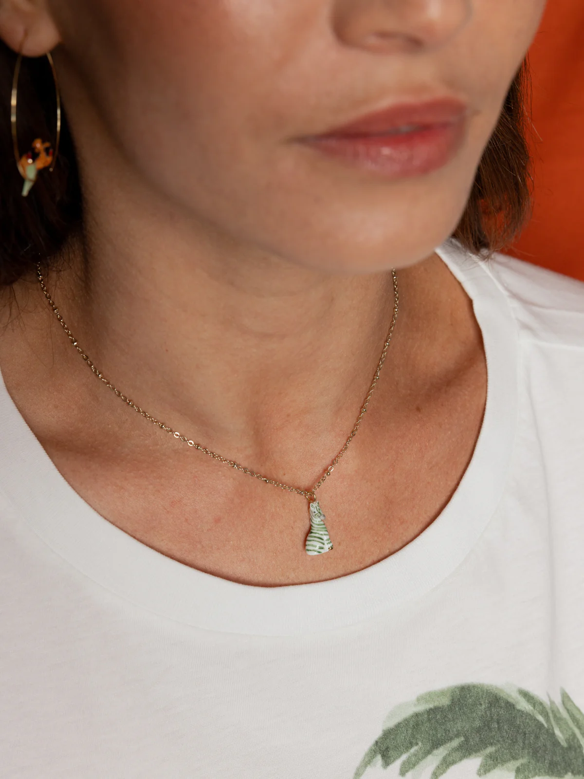 Collier zèbre vert - Image 2