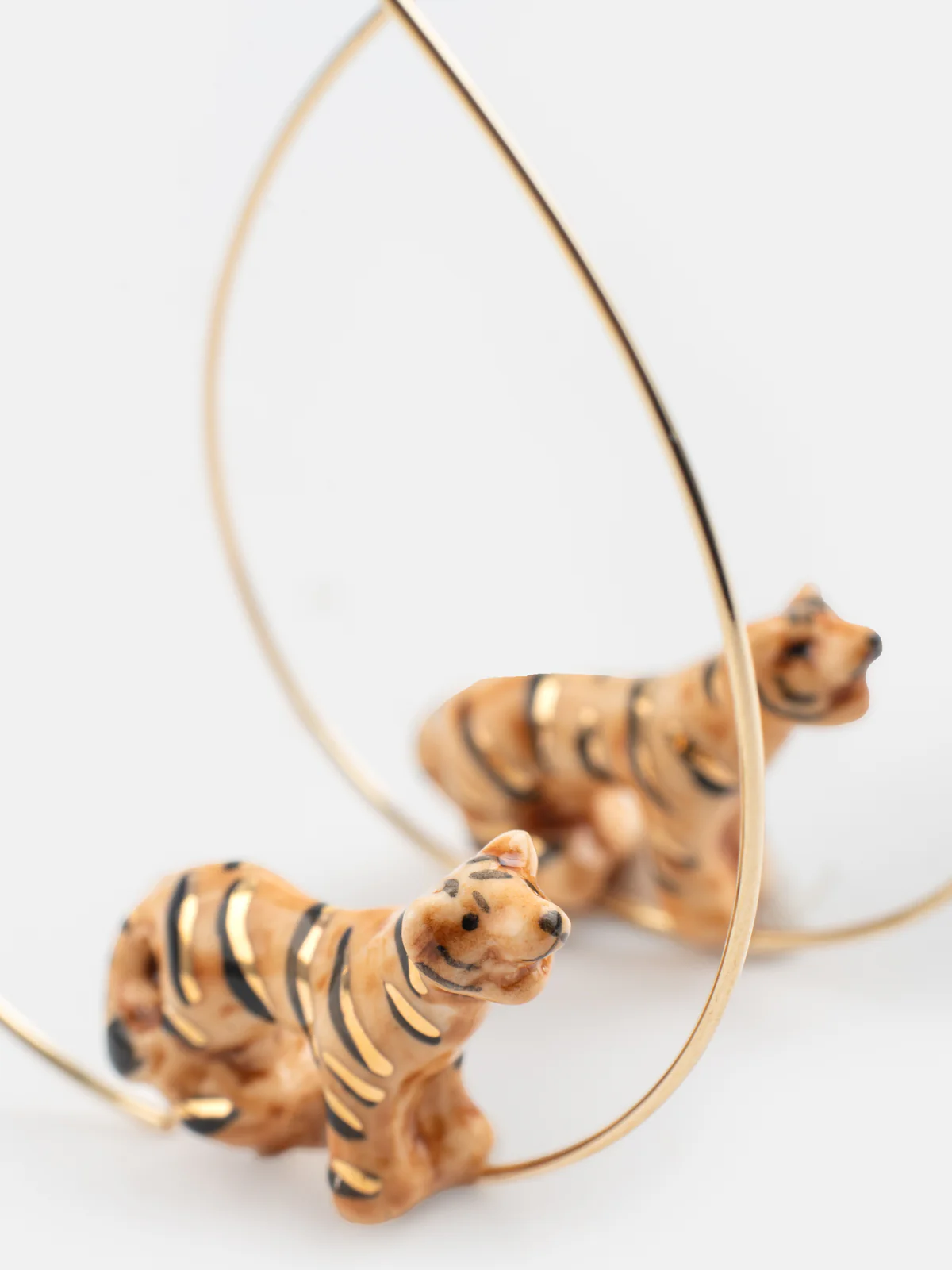 Moyennes créoles en porcelaine tigre - Image 3