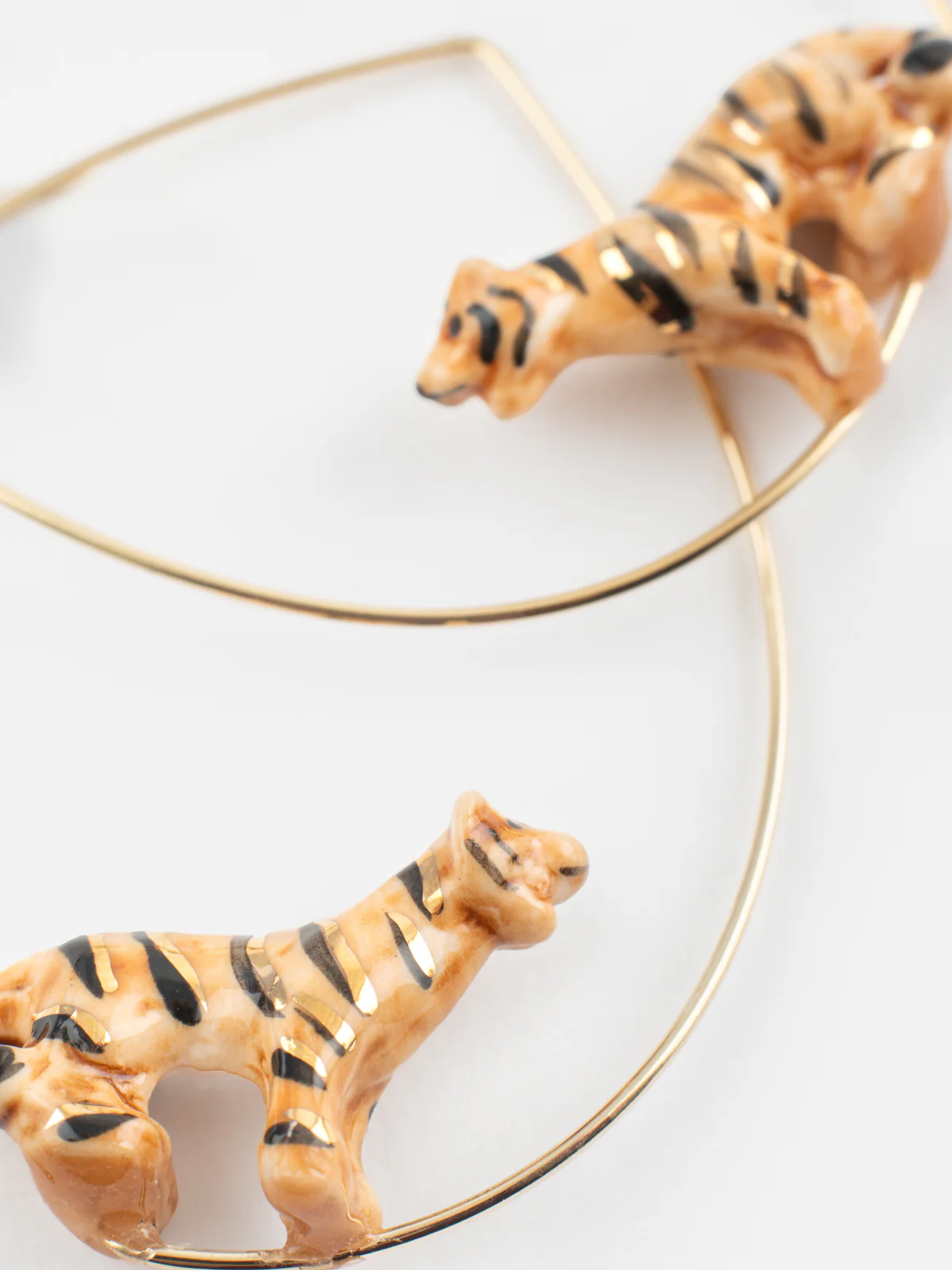 Moyennes créoles en porcelaine tigre - Image 4
