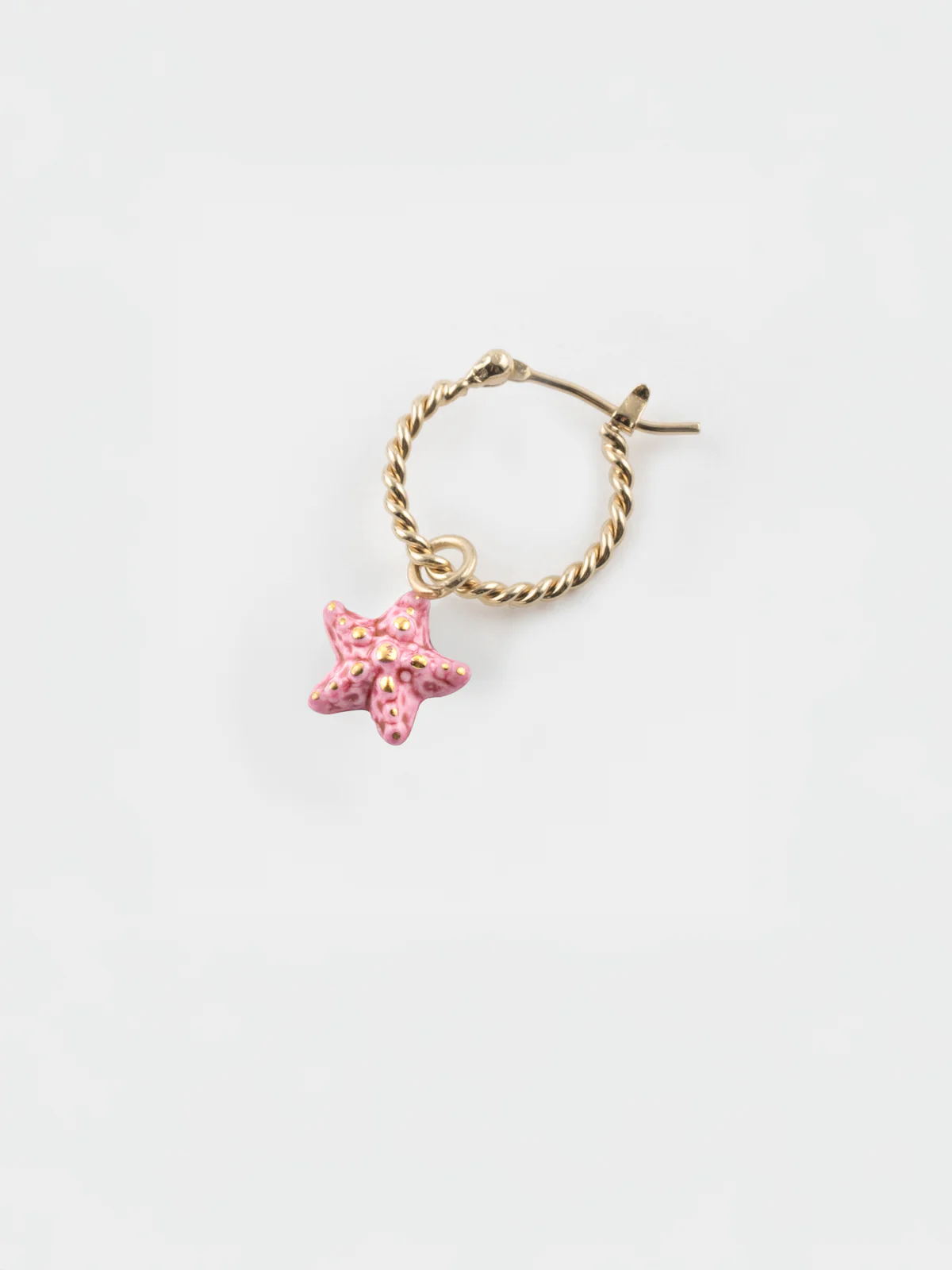 Mini créole étoile de mer rose - Vendue à l'unité