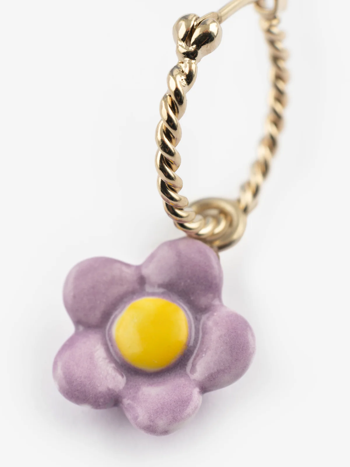 Mini créole fleur violette - Image 2