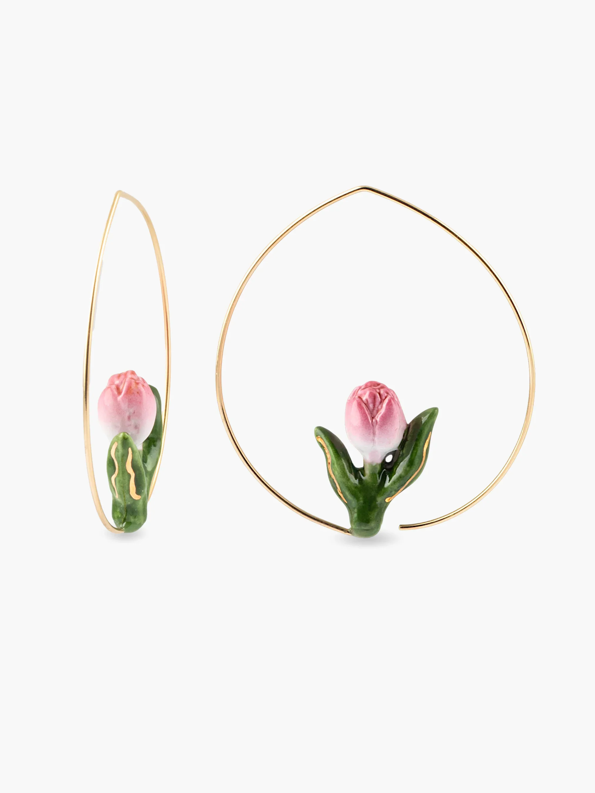 Moyennes créoles tulipe rose