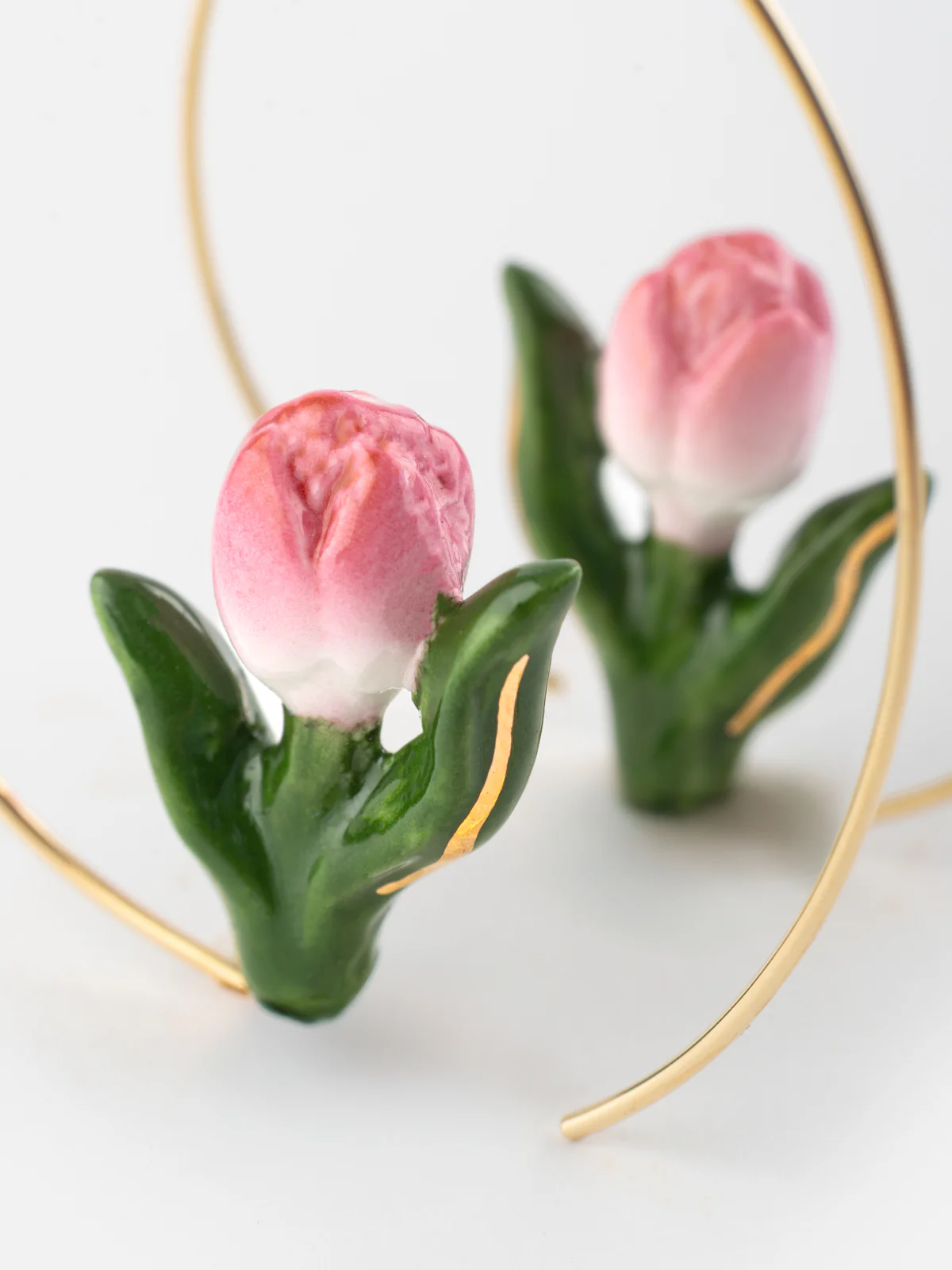 Moyennes créoles tulipe rose - Image 3