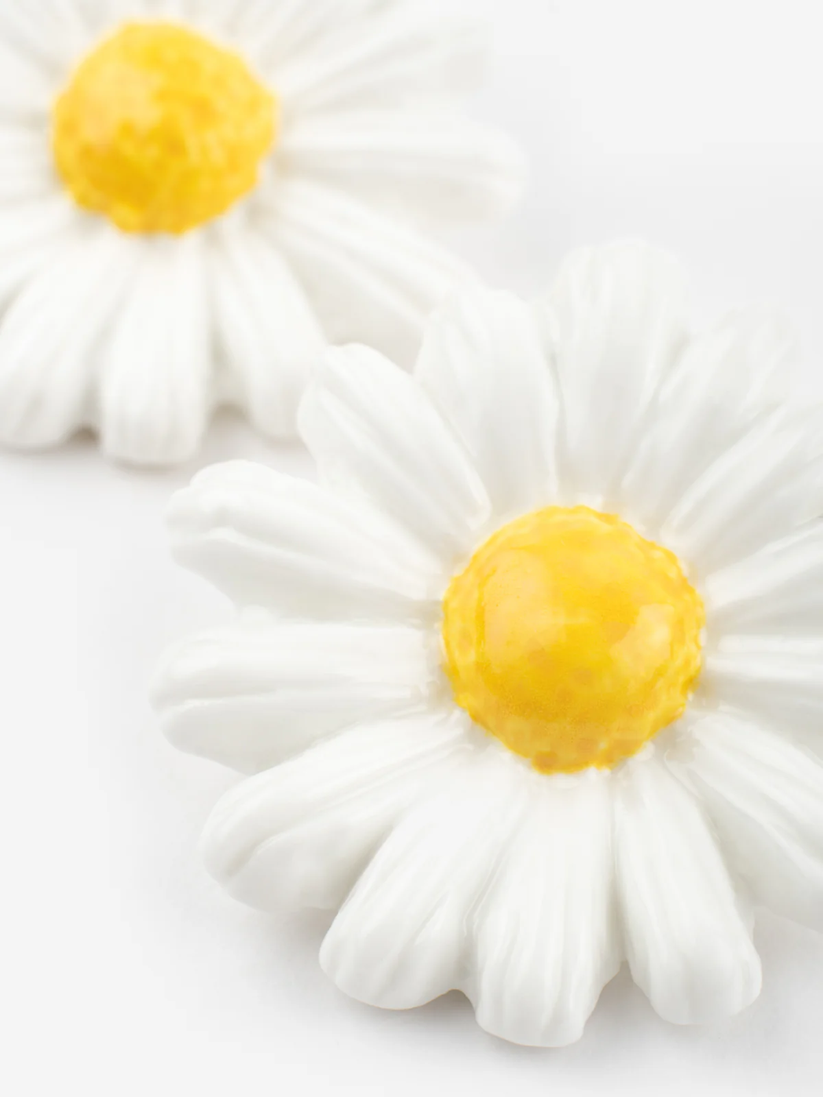 Boucles d'oreilles puces - maxi marguerite - Image 5