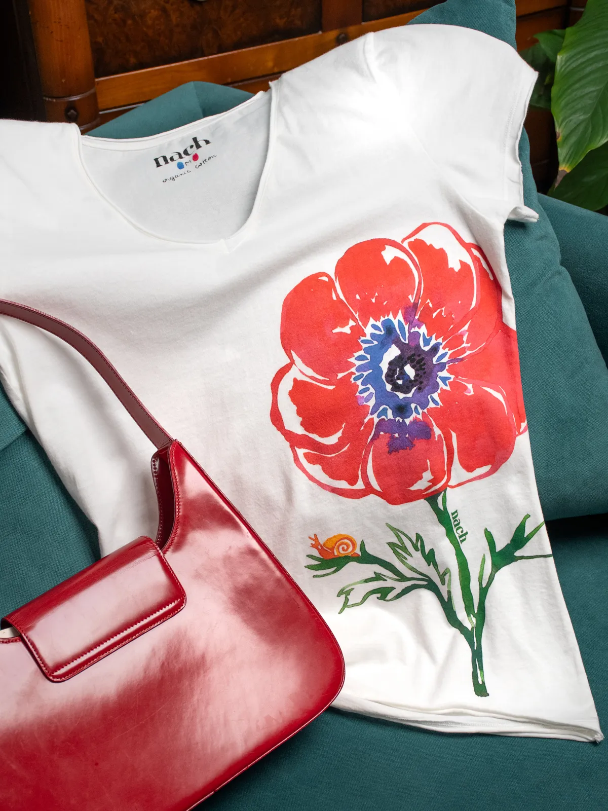 T-shirt Victor - Anémone - Image 3